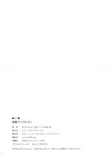 (C86) [Erostellus (Miel)] Akuma de Ikenie! (Touhou Project) - page 21