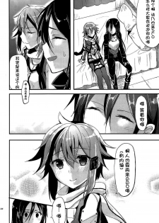 (C86) [Kawaisounako (Ichino, Yuyu)] Yosokusen o Koete (Sword Art Online) [Chinese] [脸肿汉化组] - page 23