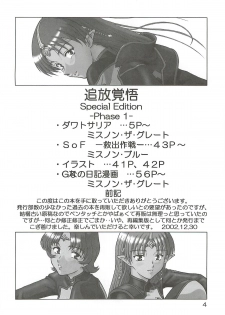 (C63) [Oretachi Misnon Ikka (Misnon the Great, Misnon Blue)] Tsuihou Kakugo Special edition Phase1 (Seikai no Senki) - page 3