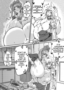 (Kouroumu 10) [Shoujo EX (Yashai)] Breast Expansion Hina Momiji (Touhou Project) [English] [A-Trans] - page 18