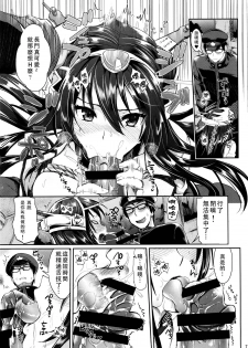 (C87) [YURIRU-RARIKA (Kojima Saya, Lazu)] Senkan Nagato to Hentai Teitoku (Sono Ni) (Kantai Collection -KanColle-) [Chinese] [无毒汉化组 X 屏幕脏了汉化组] - page 6