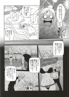 (C86) [Mamiana Paradise (Kuri)] Himitsu no Koi Wazurai (One Piece) - page 8