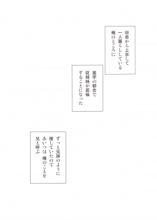(C87) [Senju (Yoshimiya Chitose)] Onii-chan, Kozukuri Shiyou? - page 3