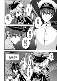 (C87) [Renai Mangaka (Naruse Hirofumi)] Prinz Eugen to Arashi no Yoru (Kantai Collection -KanColle-) [Chinese] [无毒汉化组] - page 8