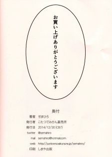 (C87) [Kotatsu de Mikan Chokubaijo (Semahiro)] Hito o Dame ni suru Secchikei Chounyuu - page 18