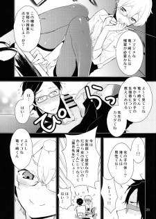 (C87) [MERYx3 (Numeri)] Ryuugazaki nanigashi wa seiyoku wo moteamashite iru. (Free!) - page 23