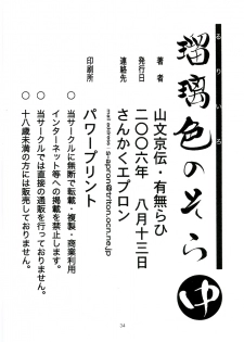(C70) [Sankaku Apron (Sanbun Kyoden)] Ruriiro no Sora - Chuu - page 33
