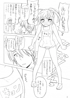 (COMIC1☆2) [Hakkekkyuu Sekkekkyuu (Zekkyou)] Haru na noni sukumizu de iin desu ka? (The Melancholy of Haruhi Suzumiya) - page 3