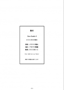 [Akiyama Production (Kurauda Shouta)] Slave Rumble 6 (School Rumble) - page 22