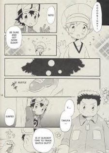 [Kuruguru DNA (Hoshiai Hilo)] Seishun 18 Kin Kippu (Digimon Frontier) [English] [Incomplete] - page 13
