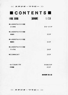 (Puniket 2) [Studio Wallaby (Takana Yu-ki)] Secret File Next Shinobu no Arbeit Nikki (Love Hina) - page 3