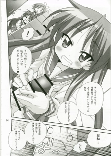 (C74) [PH (TAM)] Kagamin no Okuchi kara Love go Gecchu (Lucky Star) - page 13