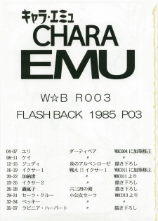 (C74) [Jingai Makyou Club (Wing Bird)] Charaemu W BR003 FLASH BACK1985 P03 (Various) - page 3