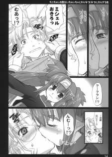 (C74) [Shimoyakedou (Ouma Tokiichi)] Chicchai Taii to Ichaicha shitari Love Love shitari suru Hon (Macross Frontier) - page 13
