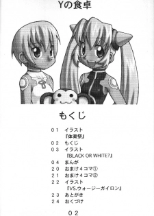 (C58) [Y no Shokutaku (Hamada Yoshikadu)] Black Or White? (Rockman DASH [Mega Man Legends]) - page 3