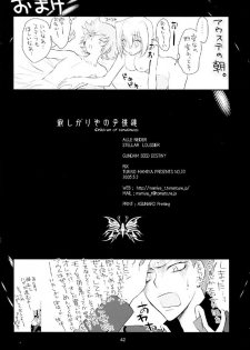 (SUPER14) [RIX (Mamiya Tsukiko)] Sabishigariya no Kodomo-tachi - Children of Loneliness (Gundam SEED Destiny) [English] [Doki Doki] - page 42