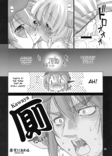 (C74) [Albatross (Mei, Nikusyo)] Yosuzume Junjun ~Omorashi Misuchi~ (Touhou Project) [English] [desudesu] - page 22