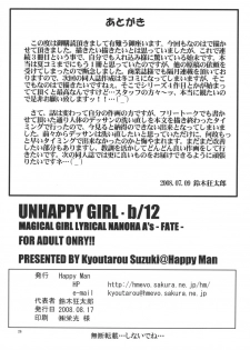 (C74) [Happy Man (Suzuki Kyoutarou)] Unhappy Girl b/12 (Mahou Shoujo Lyrical Nanoha A's) - page 25