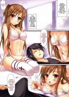 (C86) [TwinBox (Hanahanamaki, Sousouman)] Asuna ni 100% Nama Nakadashi Shimasu | Cumming Inside Asuna 100% Raw (Sword Art Online) [English] [Doujin-Moe] [Decensored] - page 8