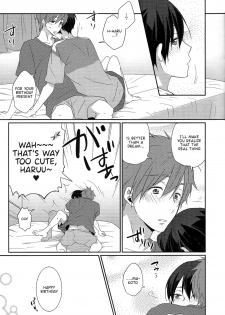 (Renai Jiyuugata! Osaka Taikai 2) [KH. (Yuki)] Ryote ni Haru. | A Haru in Both Hands. (Free!) [English] {Anneioux} - page 15