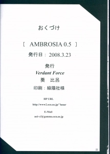 (THE VOC@LOiD M@STER 3) [Verdant Force (Aoi Hiro)] AMBROSIA 0.5 (VOCALOID) - page 22