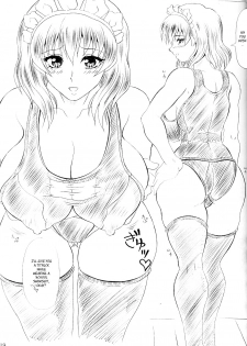(Kyonyuukko 5) [INSERT (KEN)] Boku Dake no Bakunyuu Onamaid -Innyuu Ranbu Hen- | Do You Like Big Titted Maid? [English] - page 18