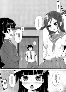 (C82) [Windtone (Safi)] Kuroneko Chuni Kiroku (Ore no Imouto ga Konna ni Kawaii Wake ga Nai) [Chinese] [脸肿汉化组] - page 5