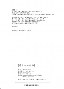 (Reitaisai 12) [PROTMIND (Tatsumiya Motokazu)] Kanashimi no Kisetsu (Touhou Project) - page 25