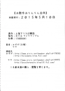 (Reitaisai 12) [Psychetangle, RTD (Keta, Mizuga)] Osanpo Orinrin Goudou (Touhou Project) - page 31