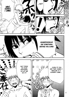 (C80) [@ Harukaze Shunpoo (Shunpoo)] SASUKE ♥ HAPIBA!! (Naruto) [English] [Onigiri Ramen] - page 33