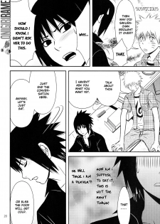 (C80) [@ Harukaze Shunpoo (Shunpoo)] SASUKE ♥ HAPIBA!! (Naruto) [English] [Onigiri Ramen] - page 20