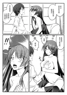 (C77) [GABALL SCREEN (Yukiusagi)] Senjouderera-san (Bakemonogatari) [Chinese] [脸肿汉化组] - page 7