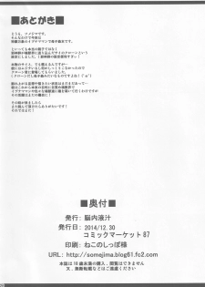 (C87) [Nounai Ekijiru (Somejima)] Konjuu Inkyo Kurashi | Living with a Lewd Spirit Beast (Shinrabansho) [English] [forbidden-translations] - page 25