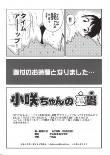 (COMIC1☆9) [Kakohimenoutuwa (Yuumazume)] Kosaki-chan no Yuuutsu 4 (Nisekoi) - page 17