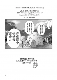 [Toko-ya (HEIZO, Kitoen)] Saint Foire Festivaleve Olwen3 + Dotanba Setogiwa Gakeppuchi 26 [Chinese] [蛋铁个人汉化] - page 38