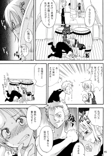 [Kurione-sha (YU-RI)] Zoro-Nami ★ Sairoku (One Piece) [Digital] - page 15
