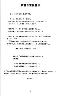 (C66) [Soreya (Nishitsuki Tsutomu)] think BLUE (Fate/stay night) - page 3