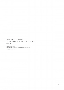 (C86) [brilliant thunder (Yumeno Tanuki)] Ota Demonai Joshi ga Comiket 4-kkame ni Asobi ni Yattekita in Tora - page 2