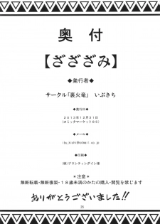 (C85) [Urakaryuu (Ibukichi)] THE ZAZAMI (Monster Hunter) - page 26