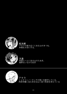 [Inarizushi (Omecho)] Osu Kitsune to Tanuki no Kyousei  Yomeiri [Digital] - page 2
