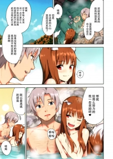 (C89) [Ajisaidenden (Kawakami Rokkaku, Takanashi Rei)] Wacchi to Nyohhira Bon FULL COLOR (Spice and Wolf) [Chinese] [脸肿汉化组] - page 8