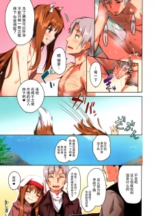 (C89) [Ajisaidenden (Kawakami Rokkaku, Takanashi Rei)] Wacchi to Nyohhira Bon FULL COLOR (Spice and Wolf) [Chinese] [脸肿汉化组] - page 20