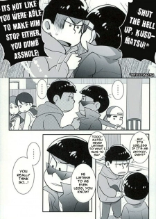 (C89) [Optimism small country (Horikiri Haruto)] Sutabaa no Ura Menu (Osomatsu-san) [English] [Rapinii] - page 10