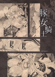 (C89) [Shallot Coco (Yukiyanagi)] Yukiyanagi no Hon 37 Buta to Onnakishi - Lady knight in love with Orc - page 26