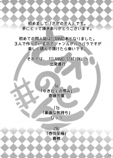 (CT25) [Sagano Line (Makusu, Ichifuji Nitaka, Bittsu)] CLANNAD STATION (CLANNAD) - page 3