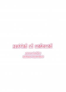 (C88) [Akikaze Asparagus (Aki)] Zettai ni Makenai! (Touhou Project) - page 2