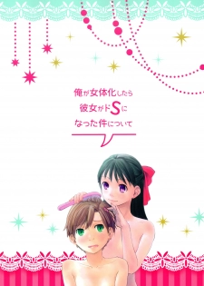 (C88) [Tsumasaki Label (Hidari Kagetora)] Ore ga Nyotaika shitara Kanojo ga Do-S ni natta Ken ni Tsuite - page 2