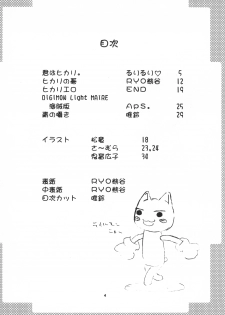 (C58) [Hitosuji Nawa (Ryo Kumagaya)] Hikarin (Digimon) - page 4