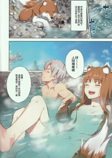 (C89) [Ajisaidenden (Kawakami Rokkaku, Takanashi Rei)] Wacchi to Nyohhira Bon FULL COLOR (Spice and Wolf) [Chinese] [无毒汉化组] [Decensored] - page 8