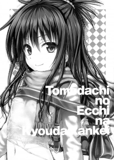 (C89) [40010 1-GO (Shimanto Shisakugata)] Tomodachi no Ecchi na Kyoudai Kankei (To Love-Ru) [English] - page 2